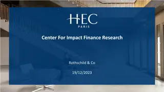 Center for Impact Finance Research - Overview