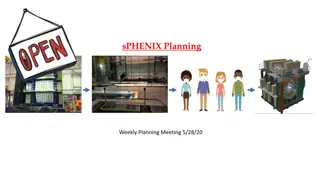 sPHENIX Planning Weekly Meeting Highlights - May 28, 2020