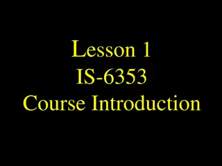 Overview of UTSA's IS-6353 Incident Response Course