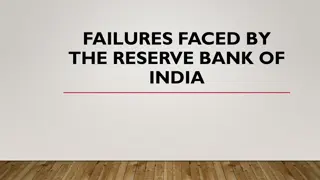 Main Failures Faced by the Reserve Bank of India