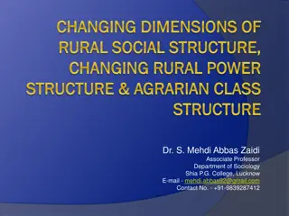 Changing Dimensions of Rural Social Structure in India