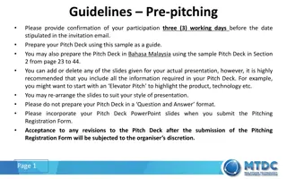 Pitch Deck Preparation Guidelines for Successful Presentations
