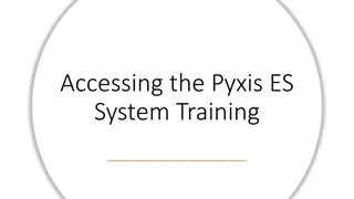 Pyxis ES System Training Enrollment Guide