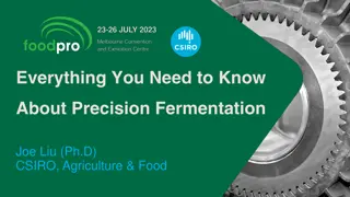 Precision Fermentation in Sustainable Food Production