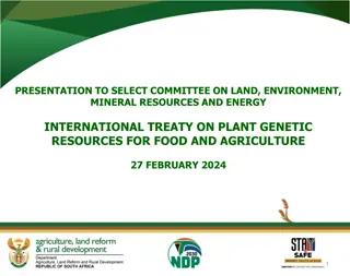 International Treaty on Plant Genetic Resources for Food and Agriculture