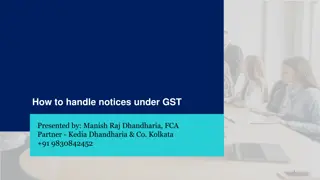 Effective Handling of Notices under GST: Insights and Best Practices