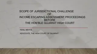 Scope of Jurisdictional Challenge in Income Escaping Assessment Proceedings