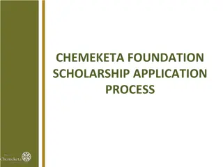 Chemeketa Foundation Scholarship Application Process