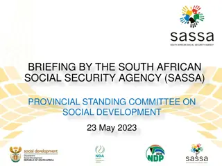 Overview of Social Grants Program in Western Cape