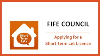 Short-term Let Licence Application Guidelines and Requirements