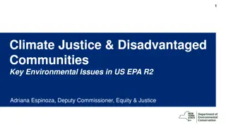 Climate Justice & Disadvantaged Communities: Environmental Issues in US EPA Region 2