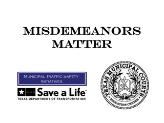 Understanding Misdemeanors: Types, Consequences, and Impact on Society