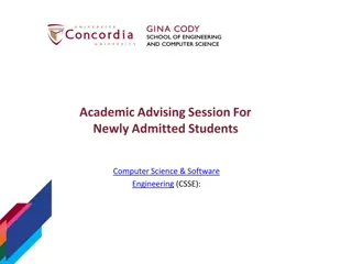 Comprehensive Academic Advising Session for Computer Science & Software Engineering Students