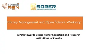 Library Management and Open Science Workshop in Somalia