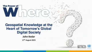 Geospatial Knowledge: Shaping the Future of Digital Society