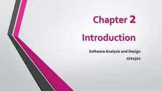 Understanding Software Analysis and Design Process