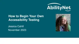 Beginning Your Own Accessibility Testing Journey