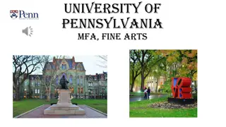 University of Pennsylvania MFA Program Overview