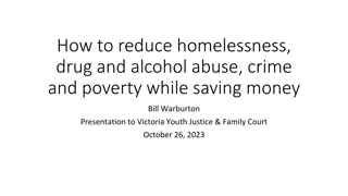 Strategies for Addressing Homelessness, Substance Abuse, and Poverty