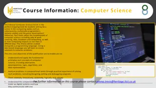 Explore Edexcel Computer Science GCSE Course Information