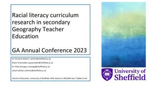 Exploring Racial Literacy in Secondary Geography Teacher Education