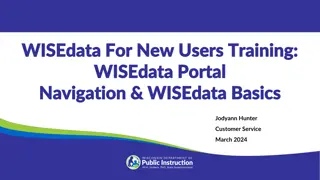 Introduction to WISEdata Portal and Data Privacy Guidelines