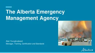 Alberta Emergency Management Agency Overview