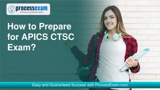 Achieve Desired Score in APICS Transformation for Supply Chain (CTSC) Exam