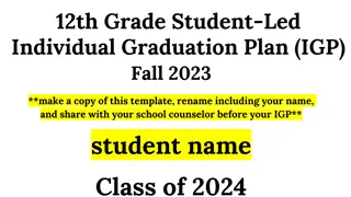 Student-Led Individual Graduation Plan for Class of 2024