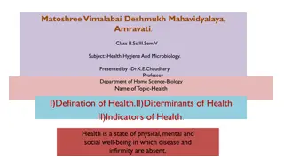 Determinants of Health: Understanding Factors Influencing Well-being