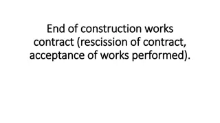 Understanding Acceptance of Construction Works