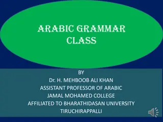 Understanding Arabic Grammar: Nouns and Adjectives in Adjectival Constructions