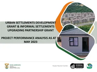 Urban Settlements Development Grant Performance Analysis as of May 31, 2023