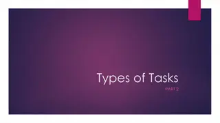 Understanding Types of Tasks in Language Learning