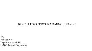 Principles of Programming Using C