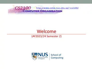 Welcome to CS2100 - Semester 2 AY2023/24