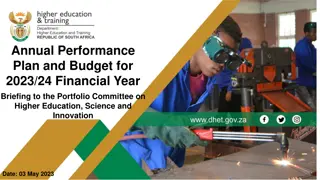 Higher Education & Science Budget Plan Summary 2023/24