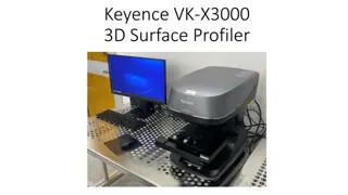 Keyence VK-X3000 3D Surface Profiler User Guide