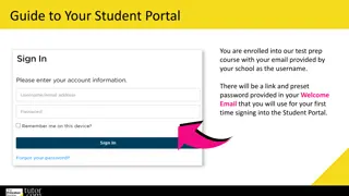 Guide to Accessing Your Student Portal for Test Prep Course