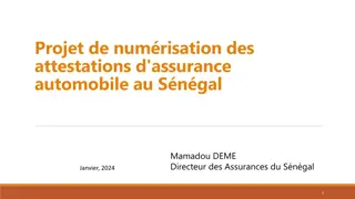 Automobile Insurance Transformation Project in Senegal