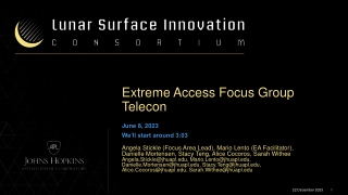 Extreme Access Focus Group Telecon