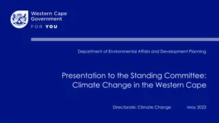 Climate Change Impacts and Projections in Western Cape Directorate 2023
