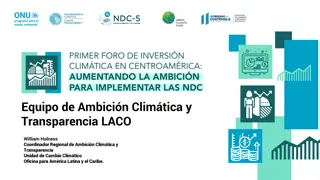 Goals of the Paris Agreement Implementation in Latin America and the Caribbean