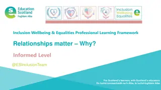 Importance of Relationships in Professional Learning Framework