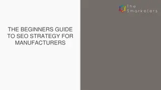 THE SMARKETERS THE BEGINNERS GUIDE TO SEO STRATEGY FOR MANUFACTURERS