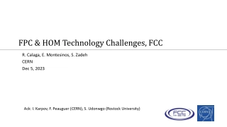 FPC & HOM Technology Challenges, FCC
