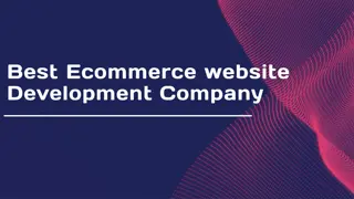 Best Ecommerce website  Development Company