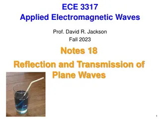 Understanding Reflection and Transmission of Plane Waves in Electromagnetic Fields
