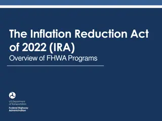Overview of the Inflation Reduction Act of 2022: FHWA Programs