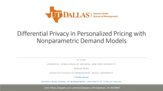 Dynamic Pricing Algorithms with Privacy Preservation in Personalized Decision Making